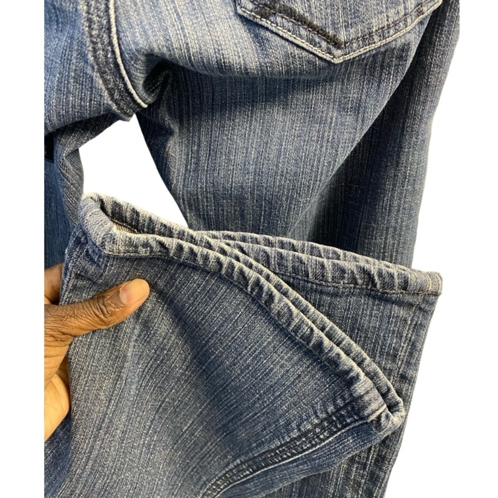 Parasuco Denim Legend Straight Leg Blue Jeans Crystal Embellishment Size 28 - Picture 11 of 16